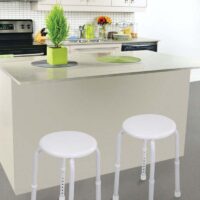 Adjustable Round Stool Red, Blue, White - Image 5