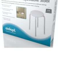Adjustable Round Stool Red, Blue, White - Image 4