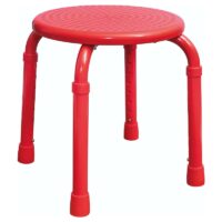 Adjustable Round Stool Red, Blue, White - Image 3