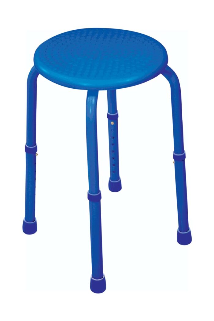 Adjustable Round Stool Red, Blue, White - Image 2