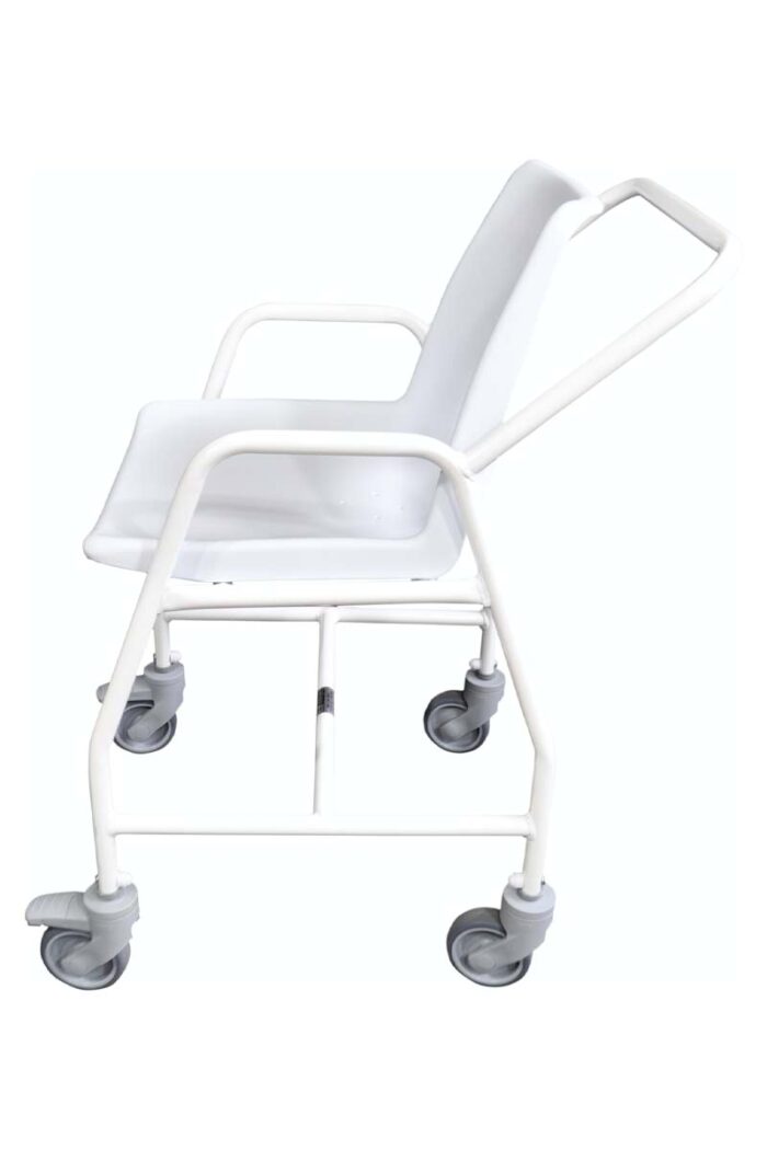 Hythe Shower Chair ADJ Height Mobile with Castors - Image 2