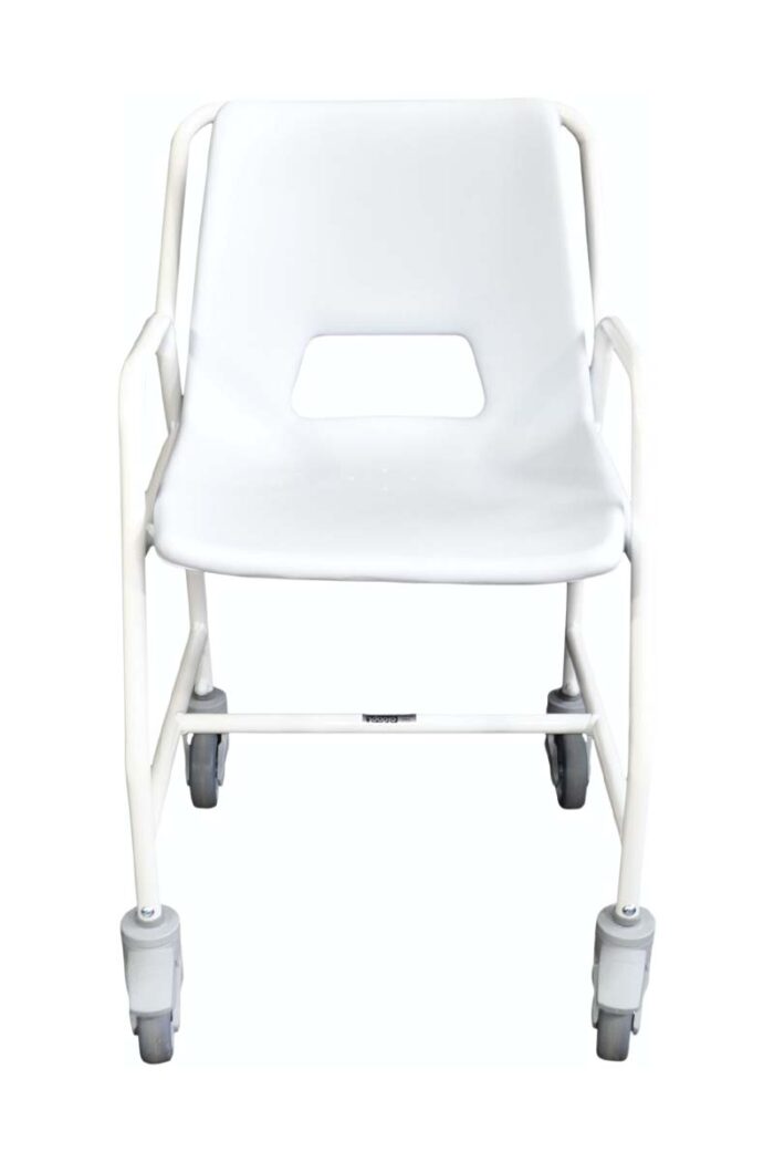 Hythe Shower Chair ADJ Height Mobile with Castors - Image 3