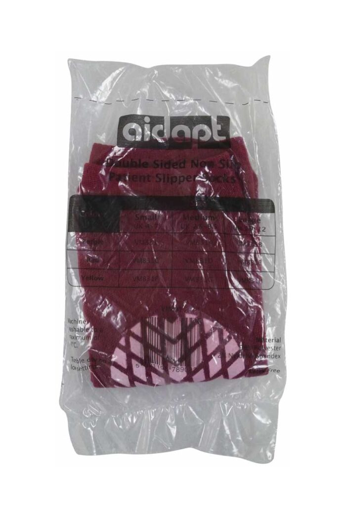 Patient Slipper Socks Purple - Image 3