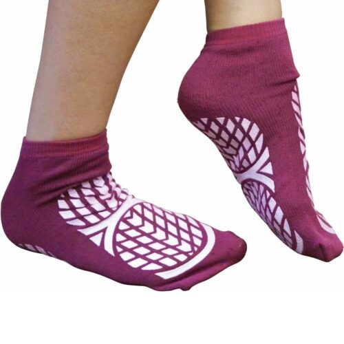 Aidapt Patient Slipper Socks Purple