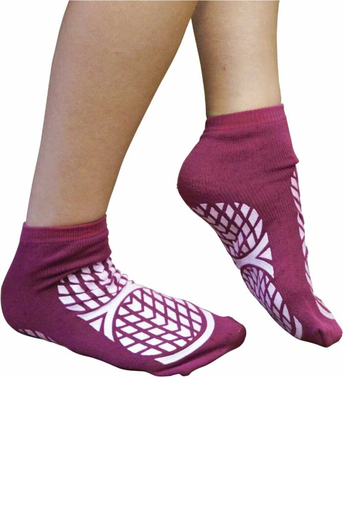 Aidapt Patient Slipper Socks Purple