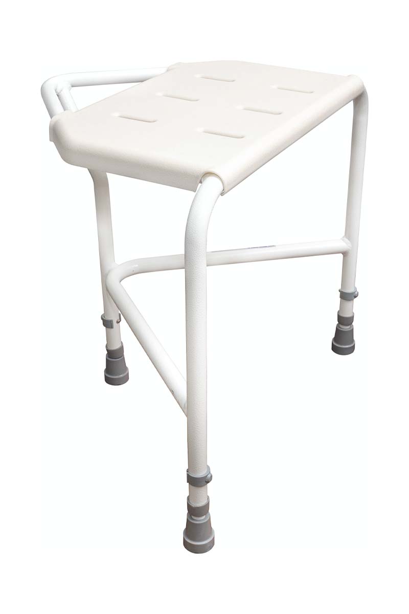 White corner hotsell shower stool