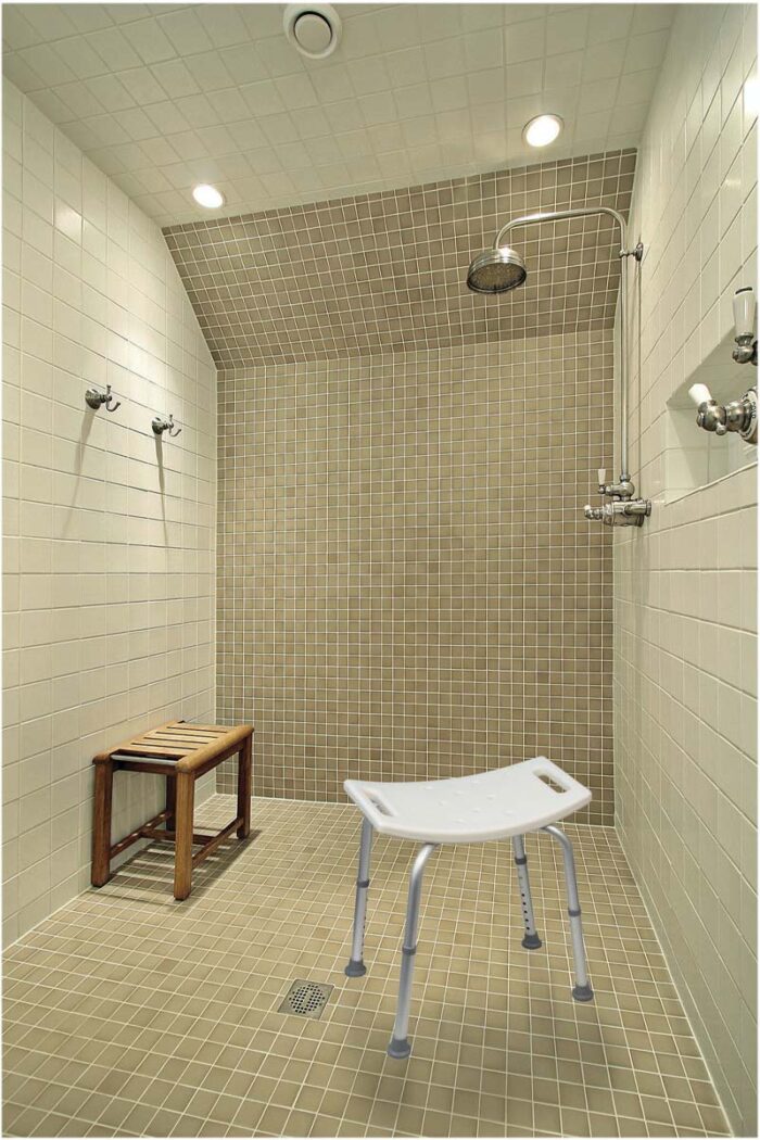 Shower Stool Height Adjustable - Image 3