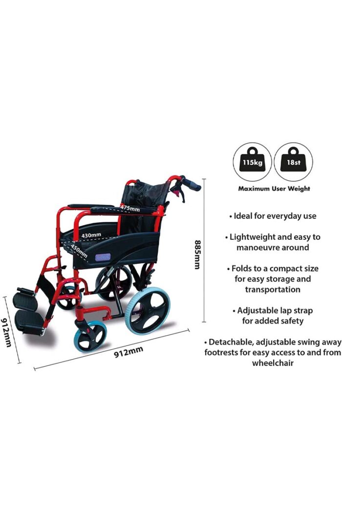Transit Wheelchair Hammerite - Image 2