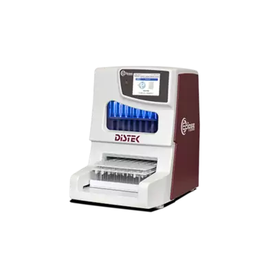 Distek laboratory dissolution equipment with digital display and sample tray