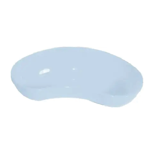 Light blue gel eye mask shaped to fit over closed eyes for cooling or relaxing therapy.
