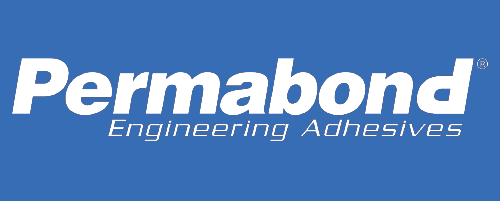 Permabond Engineering Adhesives logo on a blue background.